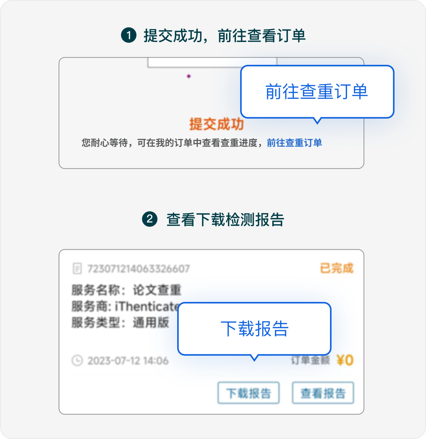 步骤四 查看及下载检测报告
